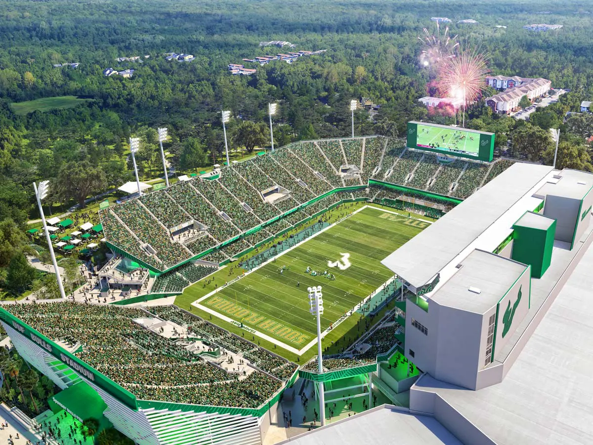 Rendering of stadium