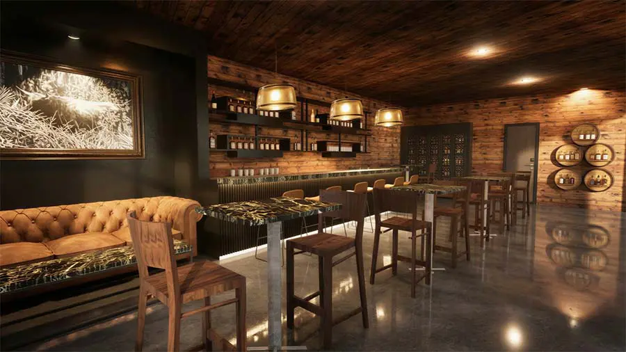 Rendering of 97 Club interior