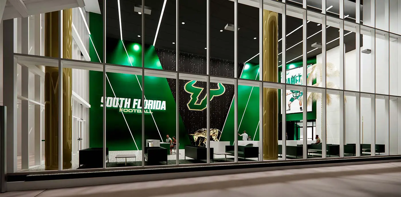 Rendering of tailgating area